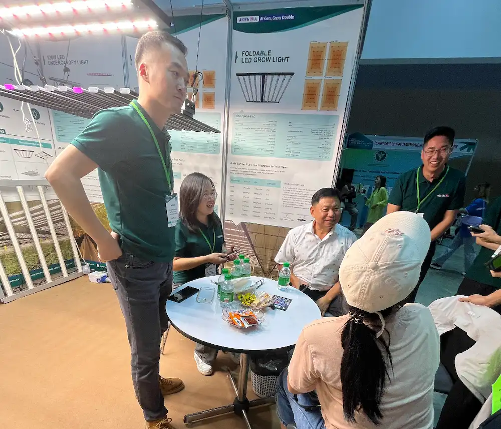 AIGENGDA team at Asia International Hemp Expo 2024 Booth A17.